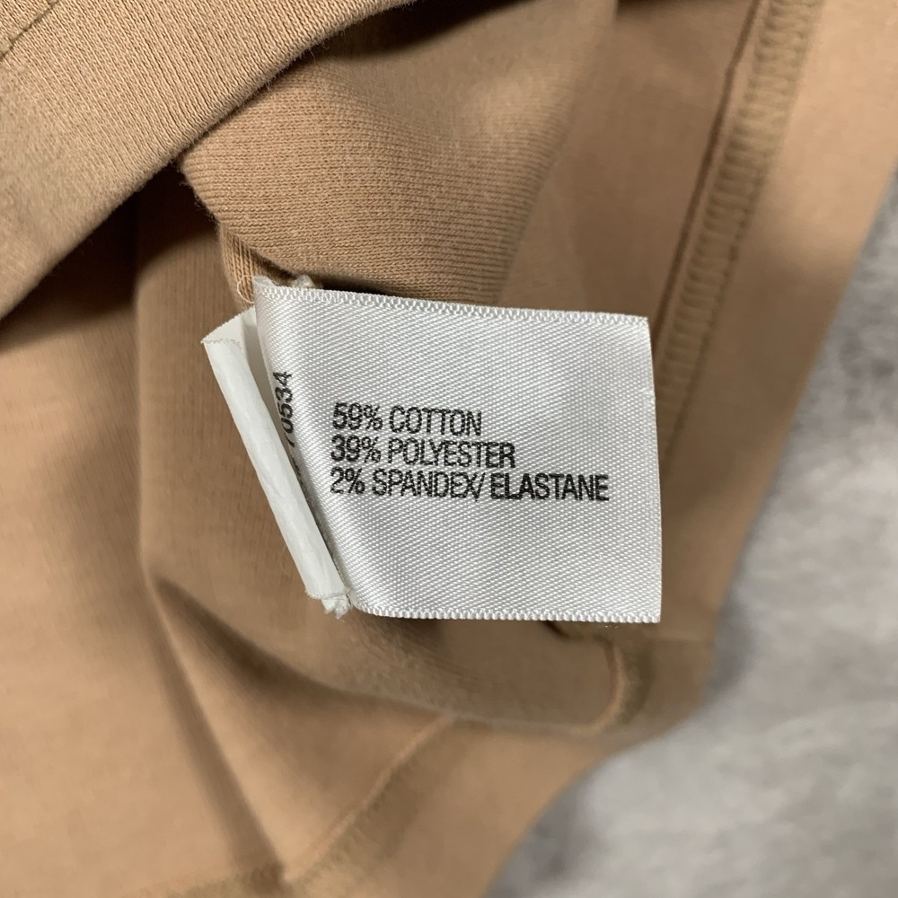 Orvis Mock Neck Sweatshirt Sweater Large Beige Stretch Long Sleeve Pullover - Picture 6 of 7